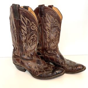Justin Vintage Authentic Sea Turtle Boots Pre Ban